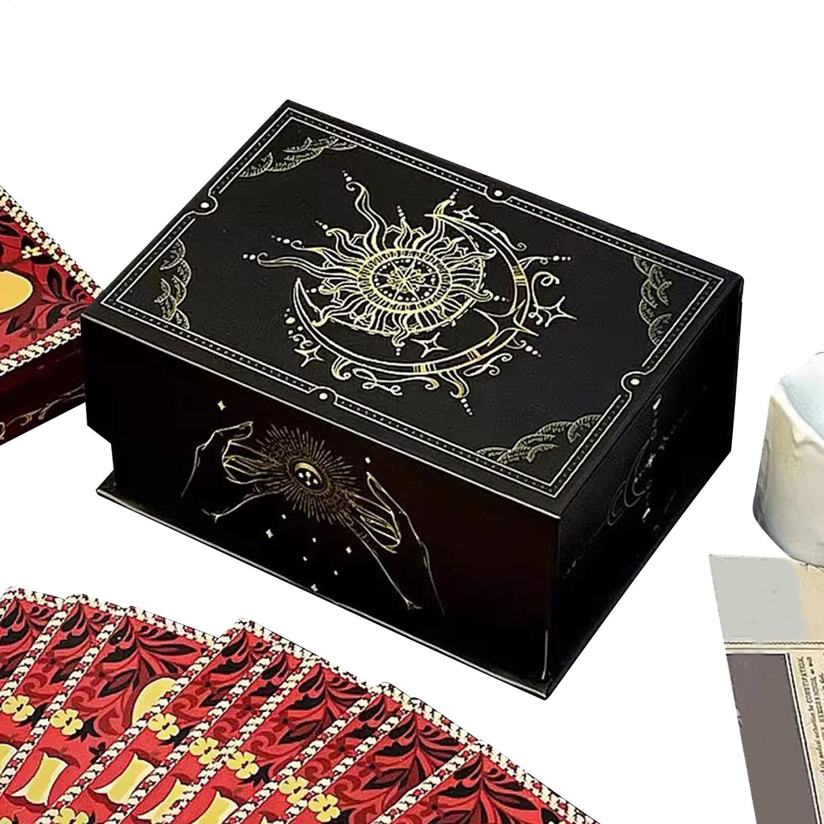 Board Game Horror - صندوق بطاقات التاروت بغطاء مغناطيسي، منظم
