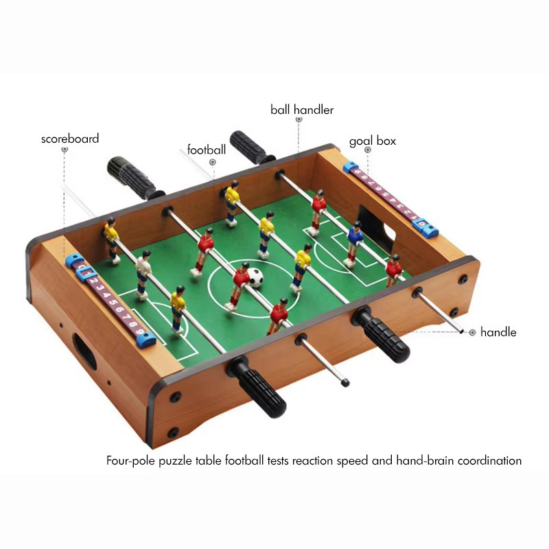 طاولة ستة بار فووسبالل آلة خشب - مراجعة Board Game Football وسعره