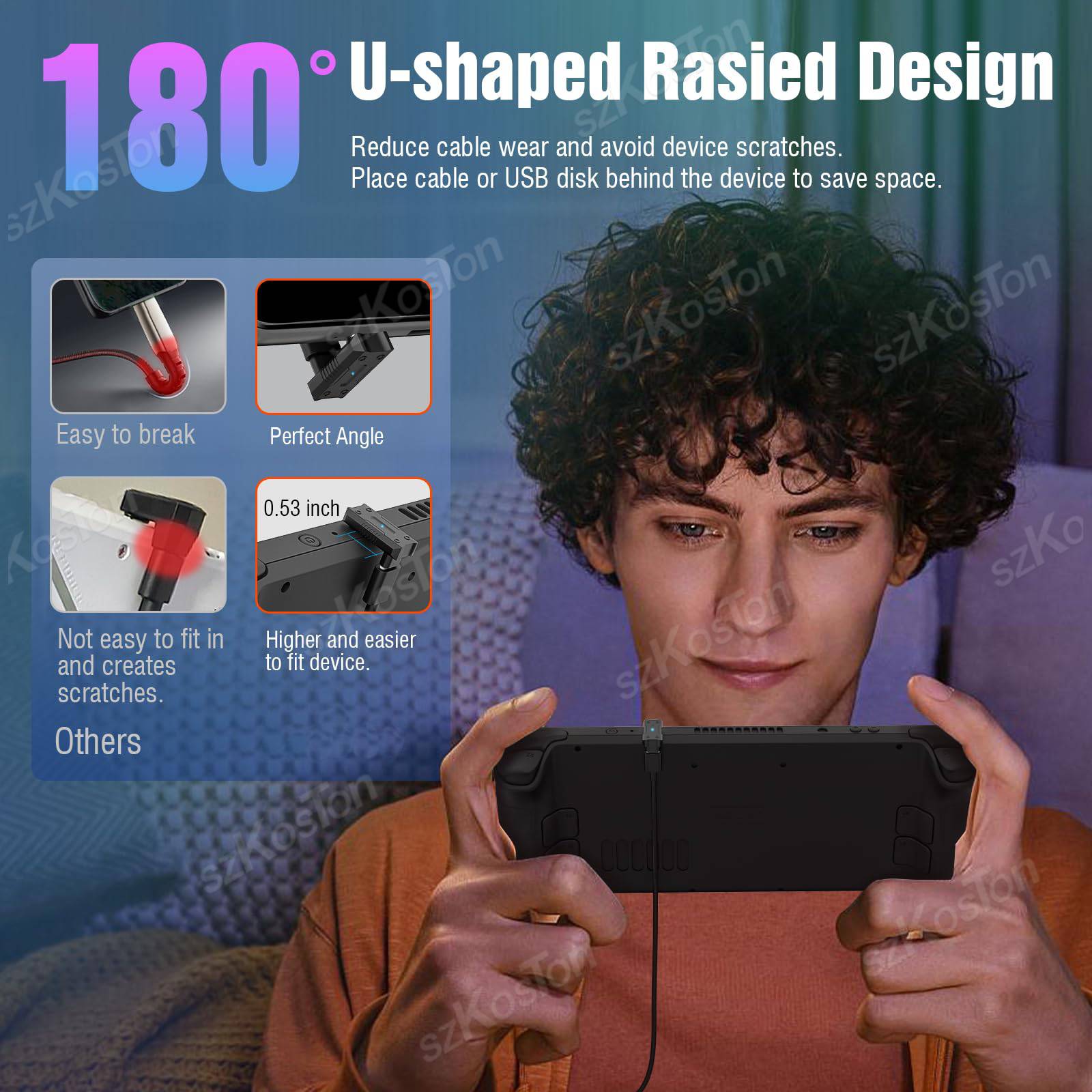 موسع شحن سريع 180 °   محول USB - مراجعة Board Game Steam وسعره